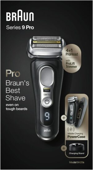 Braun 9420s wet&dry Series 9 Rasierer schwarz