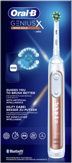 Oral-B Genius X Elektrische Zahnbürste rosegold