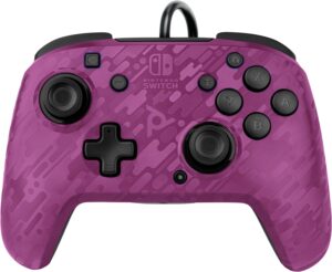 PDP Faceoff Deluxe+ Controller camo lila