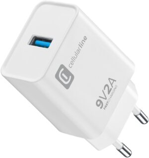 Cellular Line USB Ladegerät (18W) Ladegerät weiß