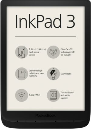 PocketBook InkPad 3 E-Book Reader schwarz