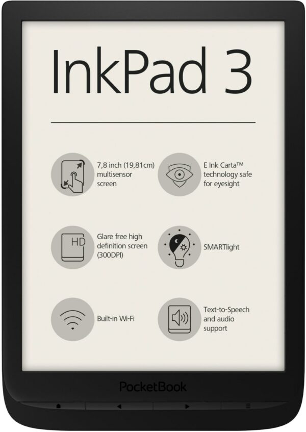 PocketBook InkPad 3 E-Book Reader schwarz