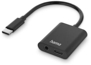 Hama 2in1 Audio-Ladeadapter USB-C>USB-C/3