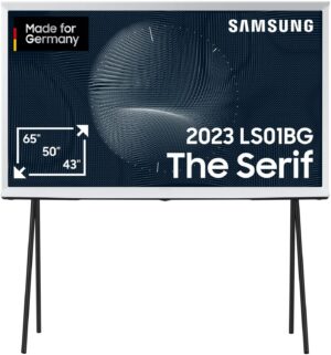 Samsung GQ50LS01BGU The Serif (2023) 125 cm (50") QLED-TV cloud white / G