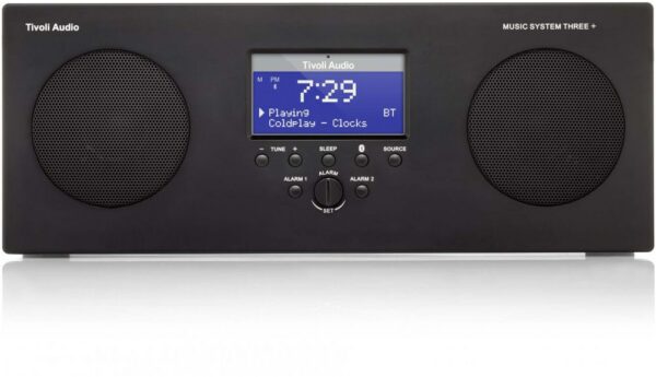 Tivoli Audio Music System Three+ Kofferradio mit DAB/DAB+ schwarz