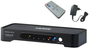in-akustik Premium HDMI Splitter HDMI-Verteiler schwarz