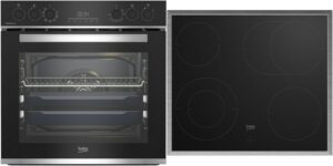 Beko b300 BBUS13320XE Herdset schwarz + edelstahl / A+
