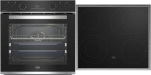 Beko b300 BBUS13320XE Herdset schwarz + edelstahl / A+