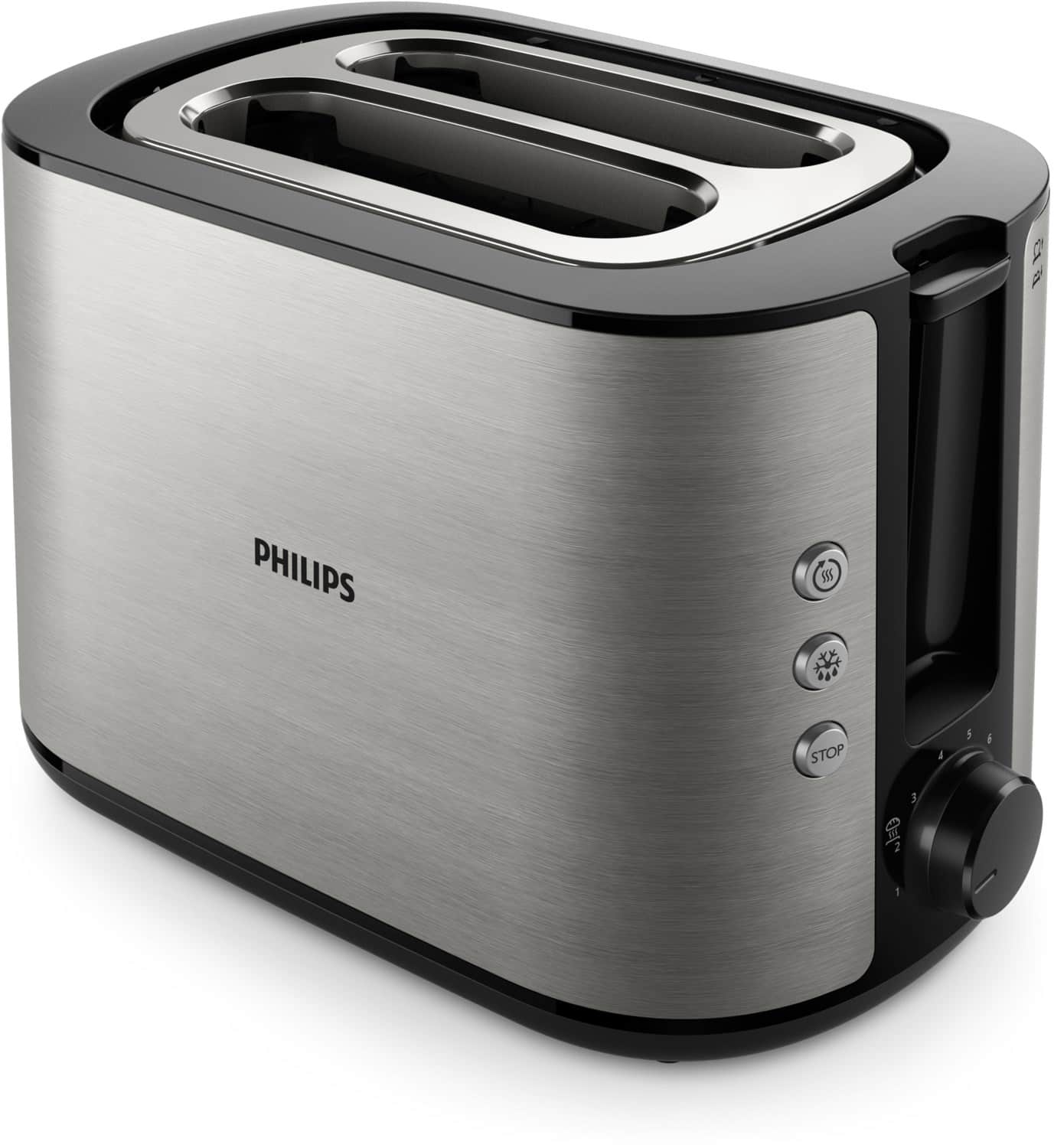 Philips HD2650/90 Viva Kompakt-Toaster edelstahl