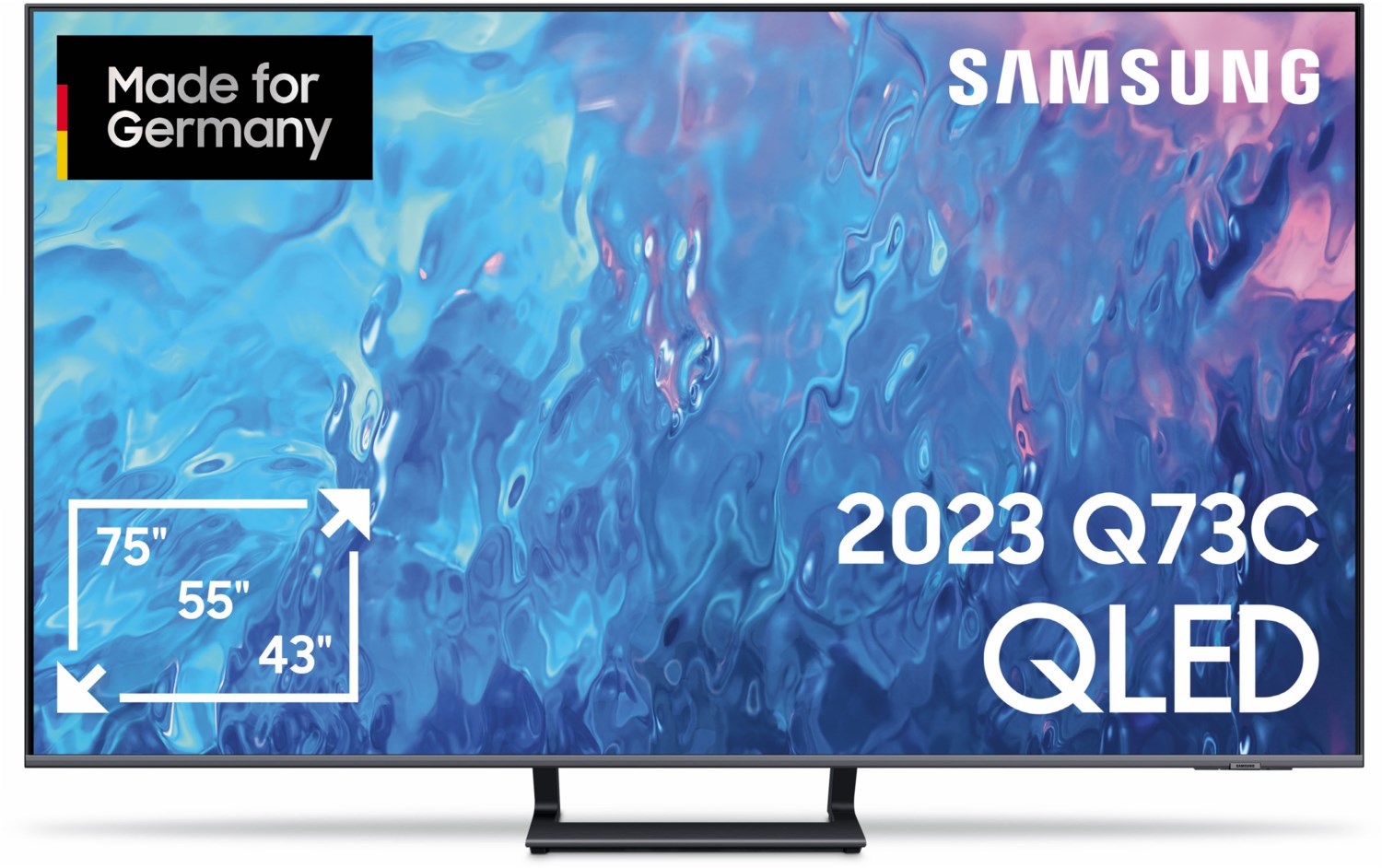 Samsung GQ75Q73CAT 189 cm (75") QLED-TV titangrau / F