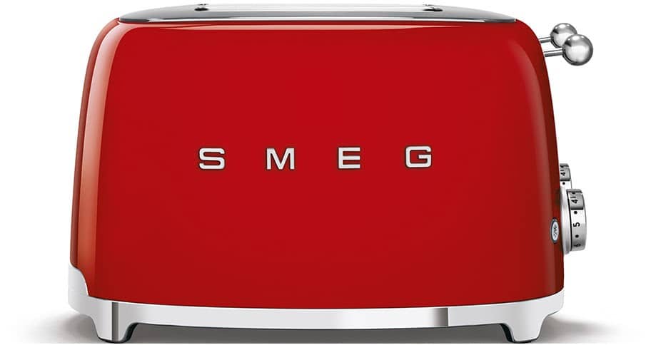 Smeg TSF03RDEU 4-Schlitz Toaster rot