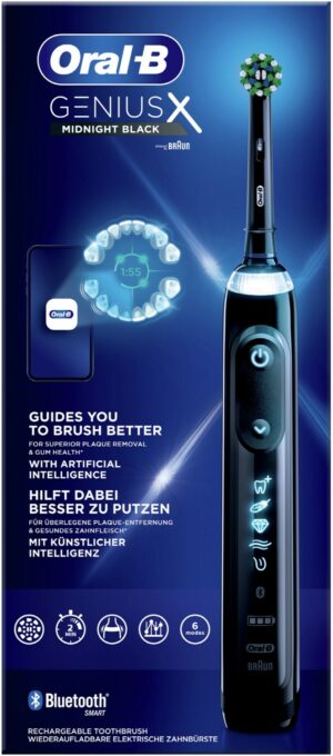 Oral-B Genius X Elektrische Zahnbürste midnight black