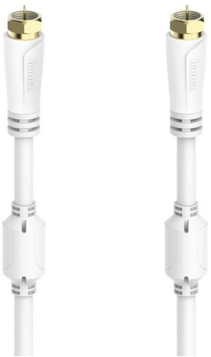 Hama SAT-Anschlusskabel 100 dB (10m) F-Stecker>F-Stecker weiss