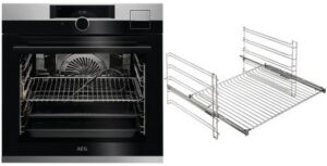 AEG BFH99822V2 Elektro-Backofen mit Dampfgarer bestehend aus BSE99823BM + TR1LFSTV edelstahl/cleansteel