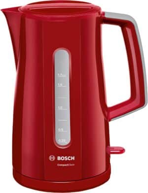 Bosch TWK3A014 Wasserkocher rot/hellgrau