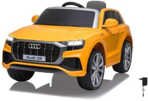 Jamara Ride-on Audi Q8 Kinder Elektrofahrzeug gelb