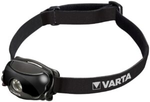 Varta 1W LED Sports Head Light Stirnlampe schwarz