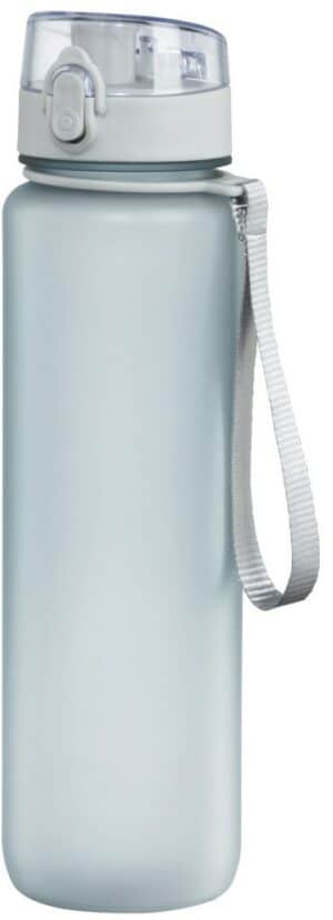 XavaX Sport-Trinkflasche (1l) mit Trageschlaufe Transparent/Blau