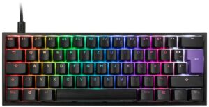 Ducky One 2 Mini MX-Blue Gaming Tastatur schwarz/weiß