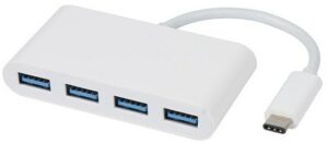 Vivanco USB-C Hub mit 4 Anschlüssen Kartenleser