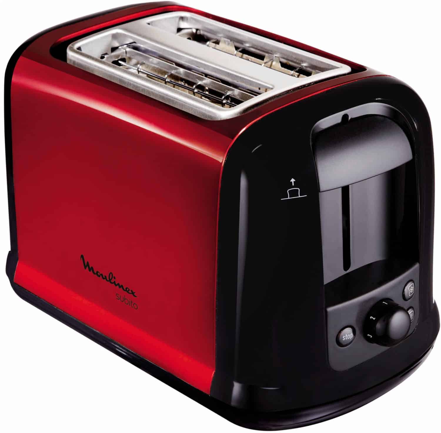Moulinex LT 261 D Toaster rot metallic/schwarz