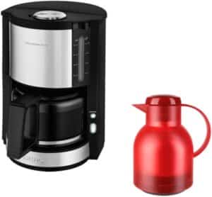 Krups KM3210 ProAroma Plus + Emsa Samba Kaffeeautomat edelstahl/schwarz