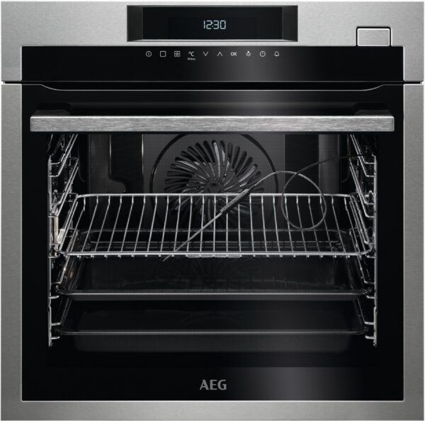 AEG BSE682020M Elektro-Backofen mit Dampfgarer edelstahl/cleansteel