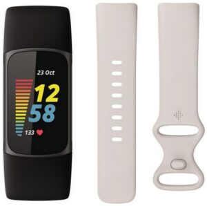 Fitbit Charge 5 Bundle Activity Tracker schwarz/schwarz weiß