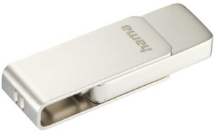 Hama Uni-C Rotate Pro USB 3.1 (128GB) Speicherstick silber