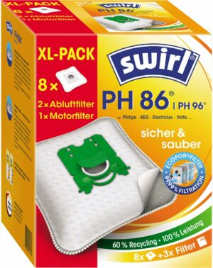 swirl PH 86/96 XL Vorteilspack Staubsaugerbeutel