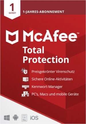 Mcafee Total Protection für 1 Gerät
