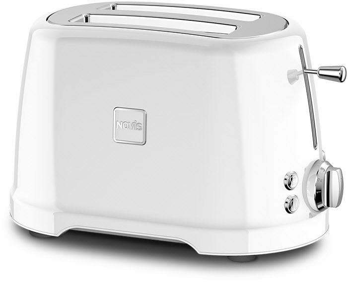 NOVIS Toaster T2 Kompakt-Toaster weiss