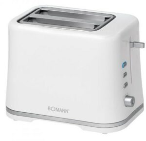 Bomann TA 1577 CB Doppelschlitz-Toaster weiß/silber