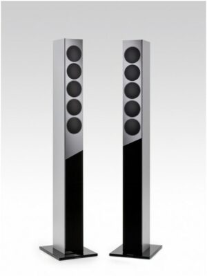 Revox Re:sound G elegance /Stück Stand-Lautsprecher silber/schwarz