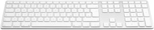 JENIMAGE Wireless Aluminium Keyboard (DE) Bluetooth Tastatur silber