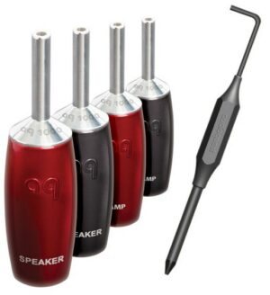 Audioquest 1000 Bananenstecker (4er Set) silber