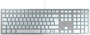 Cherry KC 6000C (DE) Tastatur für Mac silber/weiß