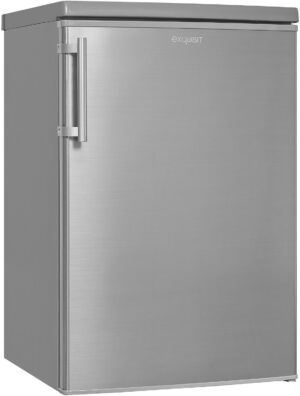 Exquisit KS 16-4-HE-040D Tischkühlschrank mit Gefrierfach edelstahl-Look / D
