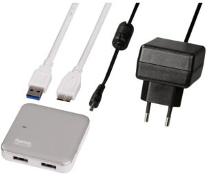 Hama USB-3.0-Hub 1:4 mit Netzteil
