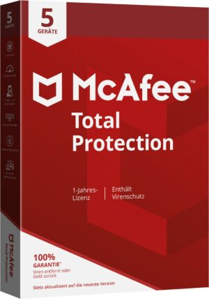Mcafee Total Protection Software für 5 Geräte