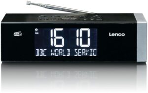 Lenco CR-640BK Uhrenradio schwarz/silber
