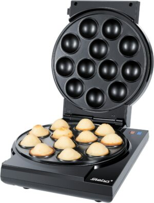 Steba CM 3 - 3in1 Donut/Muffin/Cake Pop Maker edelstahl/schwarz