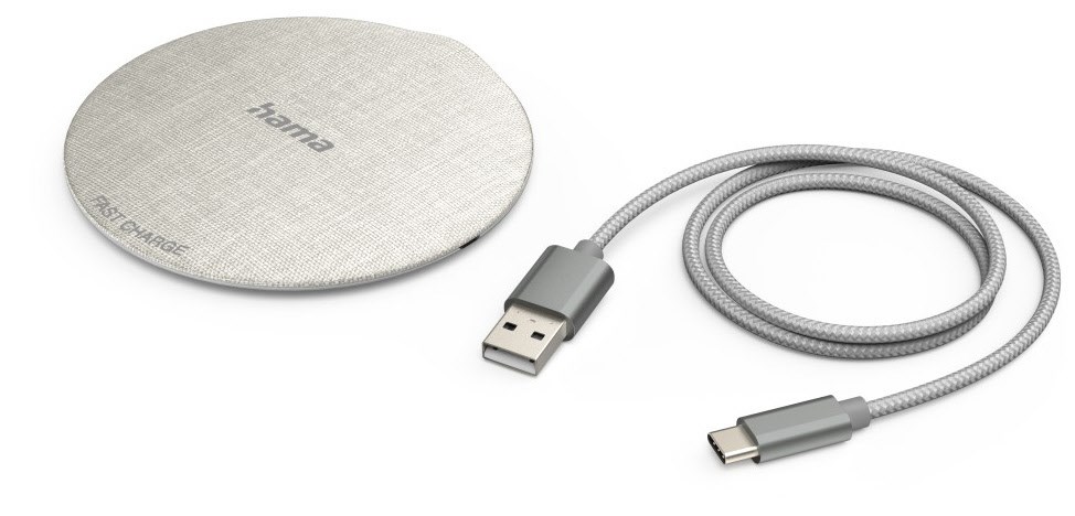 Hama Wireless Charger FC10 Metal (10W) Cremeweiß