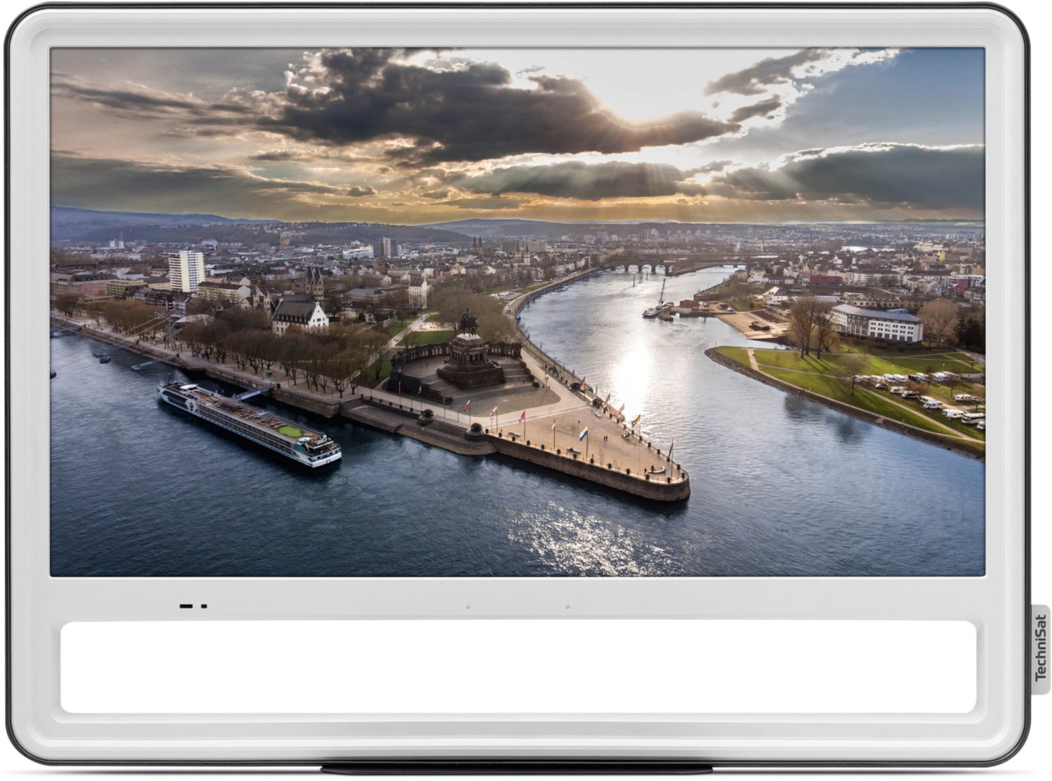 Technisat TechniVision HD24A 60 cm (24") LCD-TV mit LED-Technik weiß/anthrazit / F