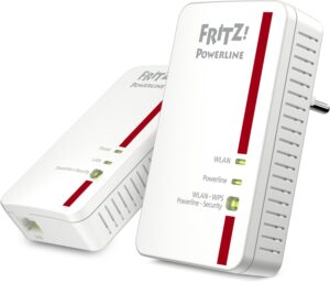 AVM FRITZ!Powerline 1240E WLAN Set weiß/rot