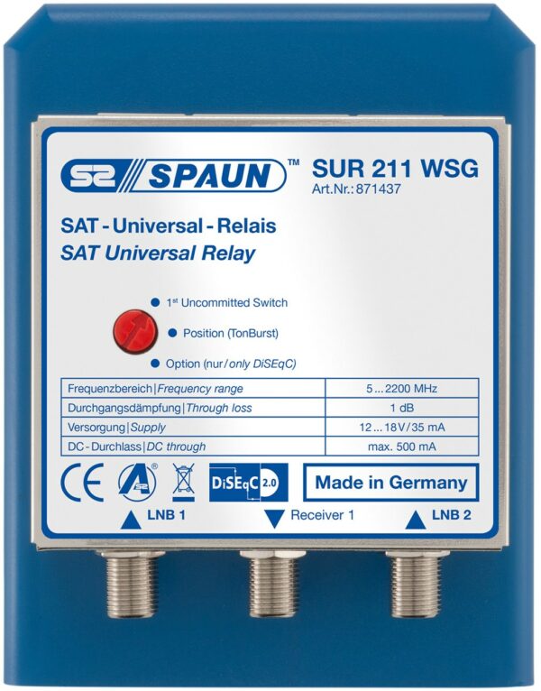 Spaun SUR 211 WSG Antennen-Relais