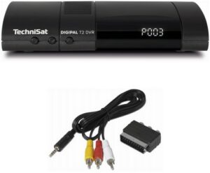 Technisat DigiPal T2 DVR DVB-T2 HD Receiver inkl. Adapterset Klinke Cinch/SCART anthrazit