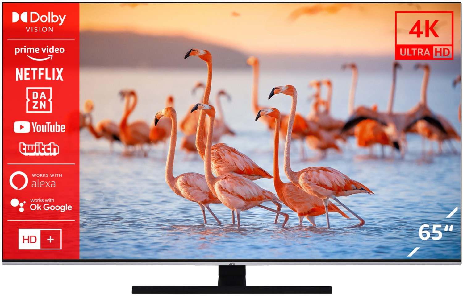 JVC LT-65VU8185 164 cm (65") LCD-TV mit LED-Technik schwarz / G
