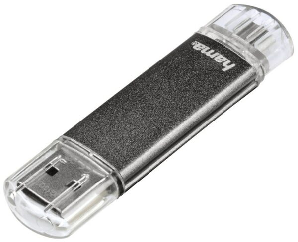 Hama FlashPen Laeta Twin USB 2.0 (128GB) grau