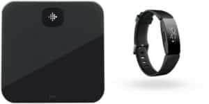 Fitbit Aria Air Bundle Inspire HR FB203BKBNDL-DH Bluetooth Personenwaage schwarz
